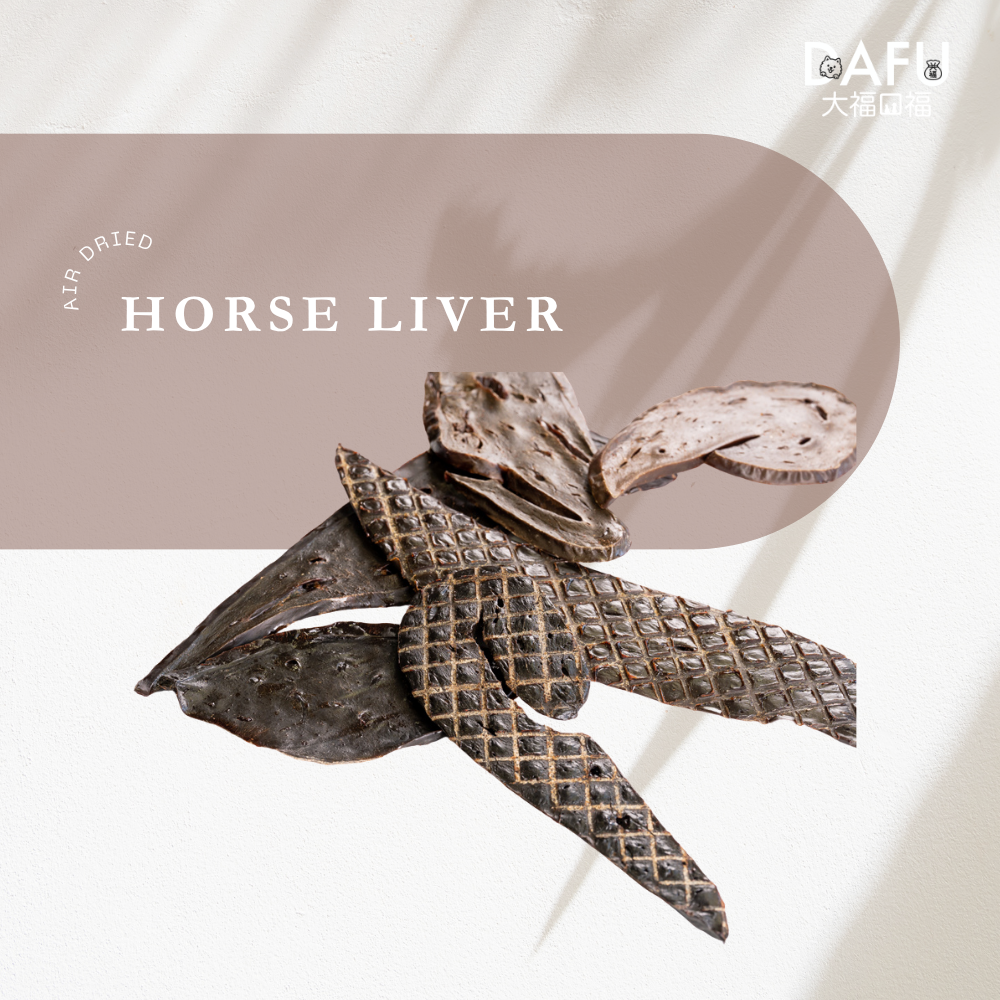 Michinoku Farm Air Dried Horse Liver pouch, a air-dried horse meat for dogs made in Japan. 100% natural horse liver, rich iron for dogs and cats in Singapore
