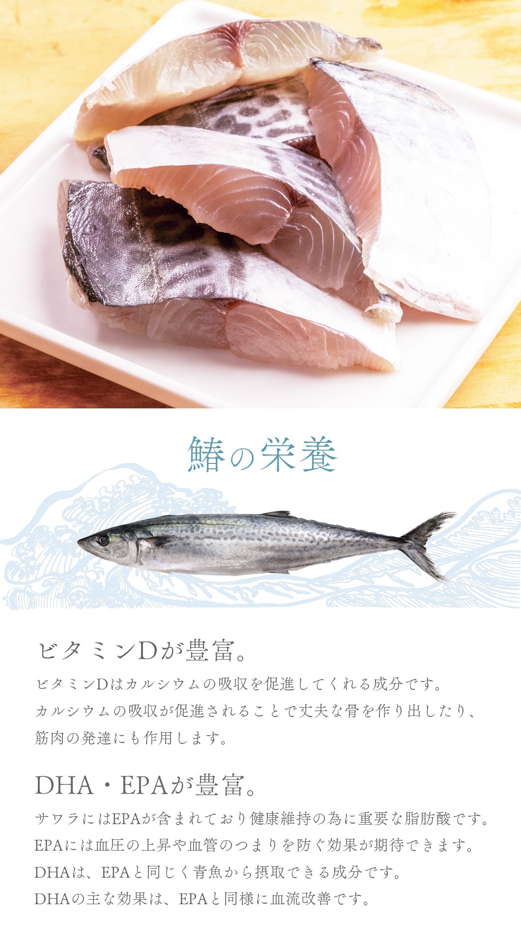 Close-up of Freeze Dried Spanish Mackerel showing the natural texture of this mackerel dog treats. Rich in DHA and EPA, a healthy freeze-dried treat from Michinoku Farm Japan
