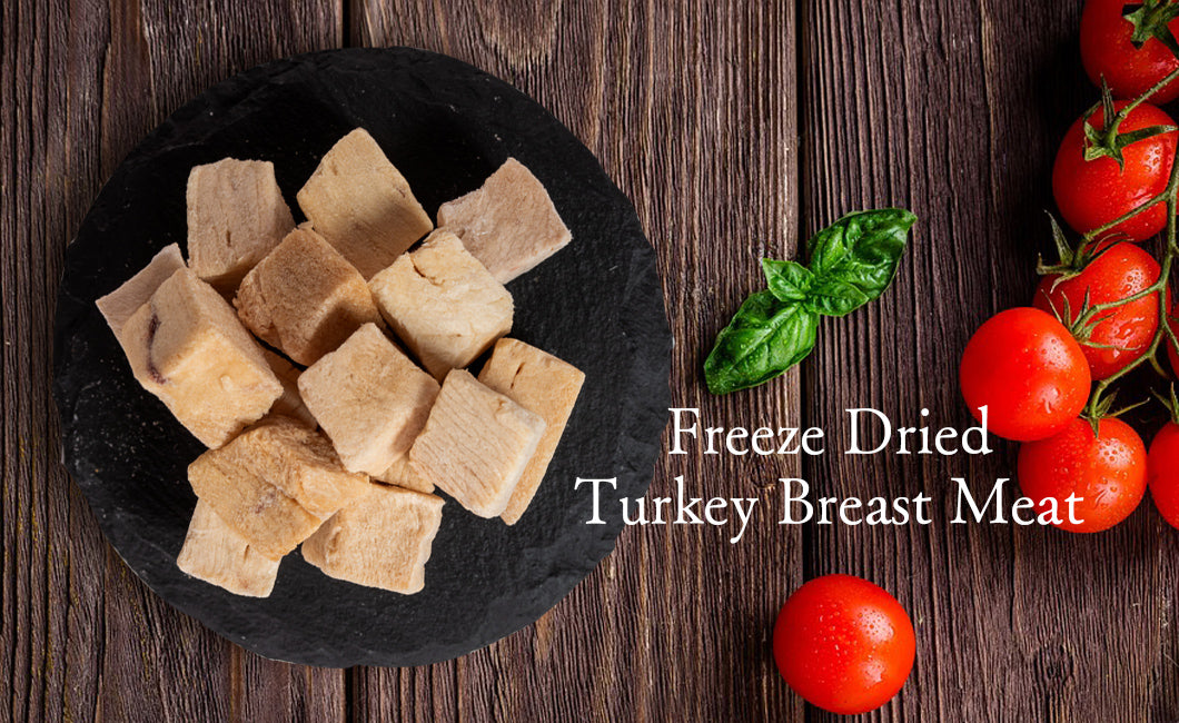 Freeze Dried Turkey Meat Japanese pet treat detail, dog achilles chew suitable for dogs and cats, freeze-dried with no additives from Michinoku Farm